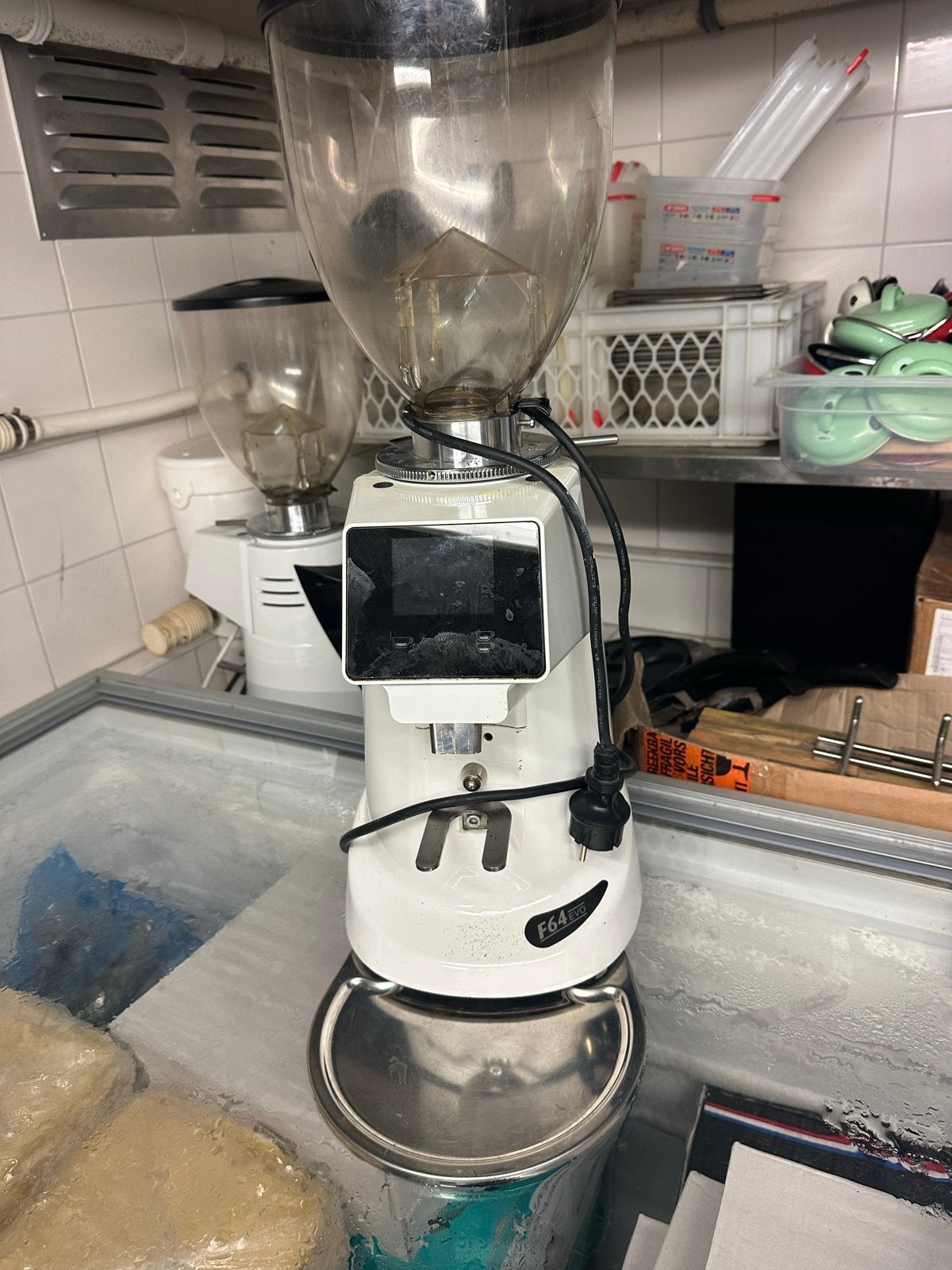 2 Fiorenzato F64 EVO Koffiemolens - Zo goed als nieuw, Witgoed en Apparatuur, Koffiezetapparaten, Ophalen, Overige modellen, 10 kopjes of meer