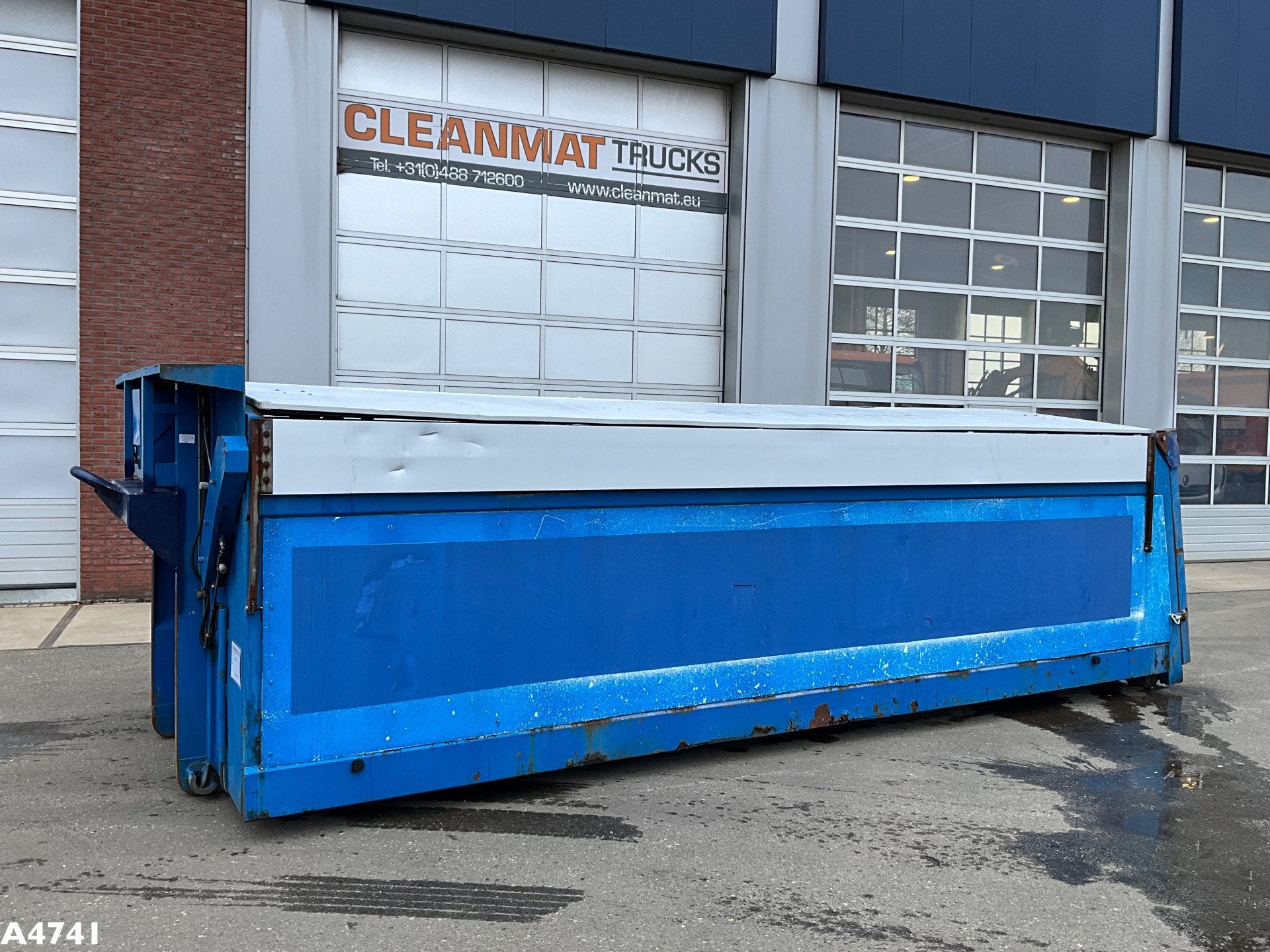 Container 21m³ met Hydraulische milieukleppen, Clean Mat Trucks B.V., Sales@cleanmat.eu, Wageningsestraat 17
6673DB  ANDELST, NL