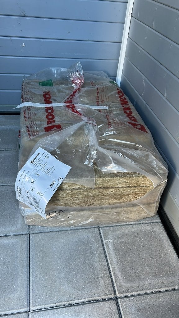 Steenwol 4,5 x 100 x 60 cm., 4 tot 8 cm, Nieuw, Steenwol, Minder dan 5 m²