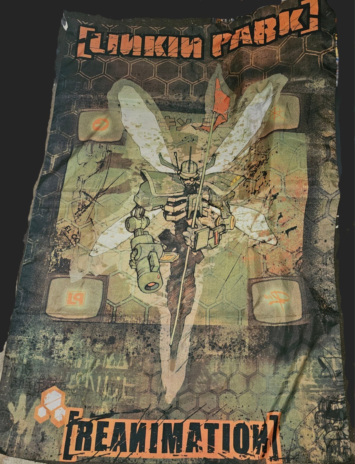 Linkin park reanimation vlag, Ophalen of Verzenden