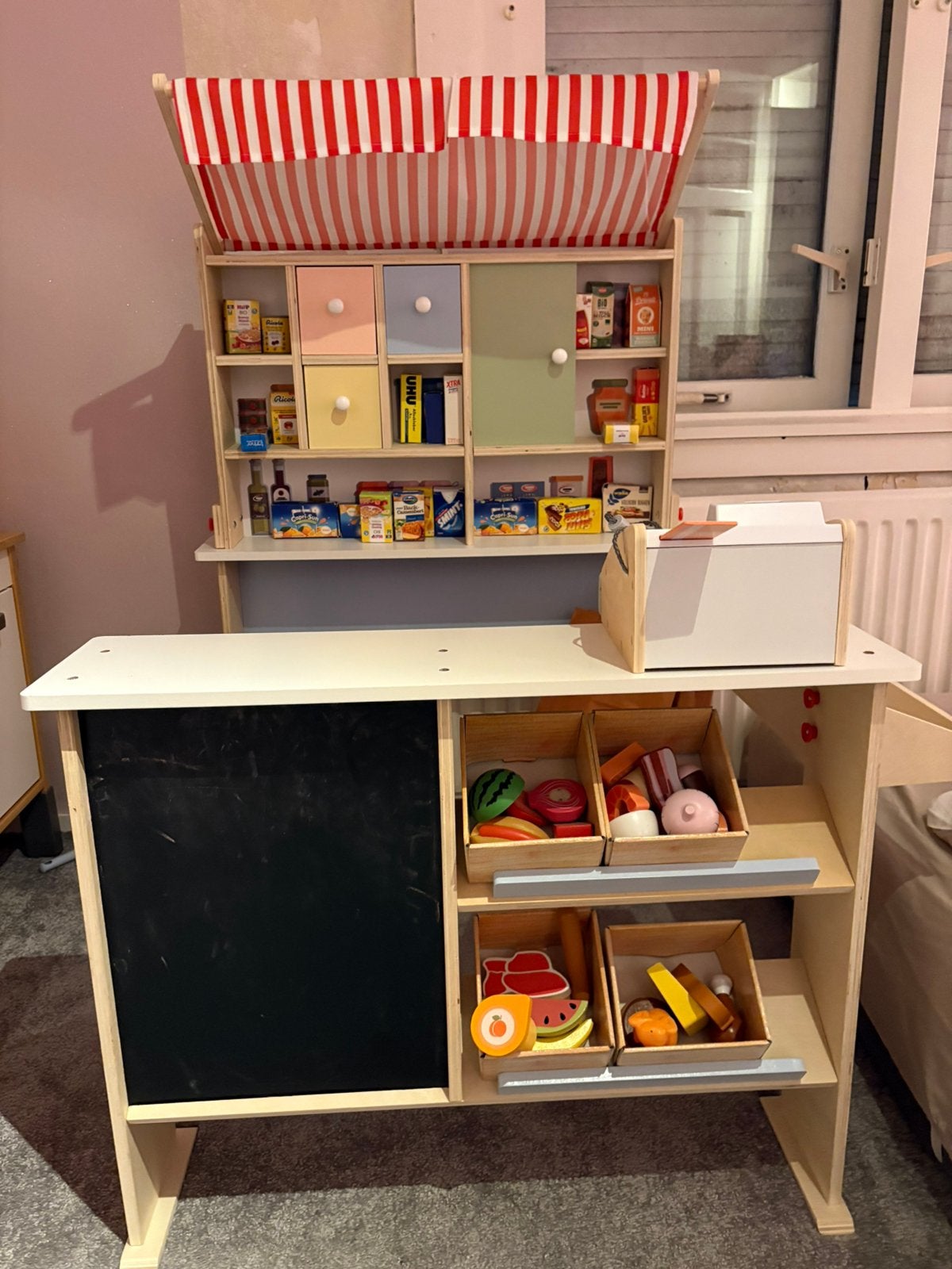 Mini supermarkt, Kinderen en Baby's, Ophalen, Zo goed als nieuw, Kunststof