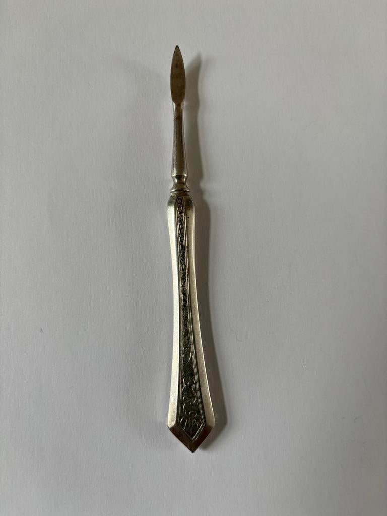 Vintage zilverkleurige noten uitlepelaar, Ophalen of Verzenden