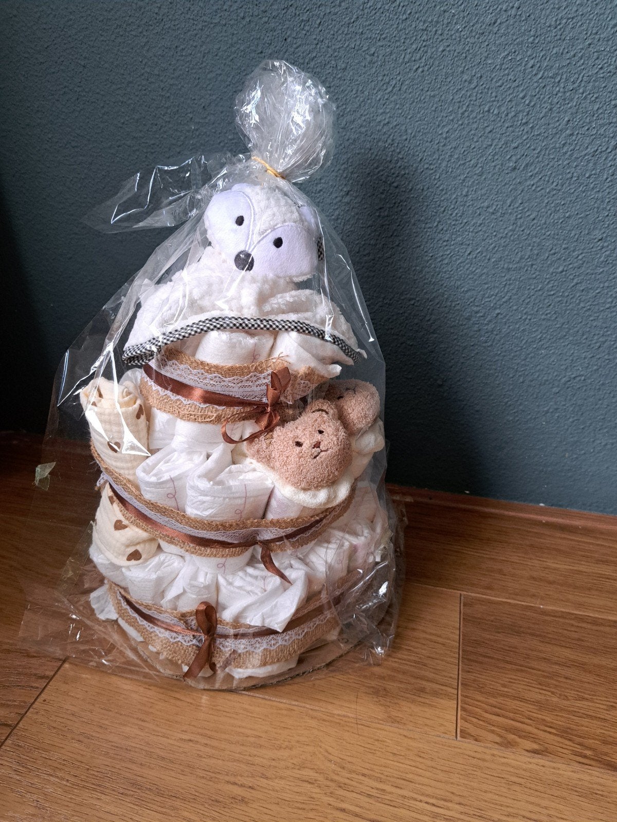 Luiertaart met knuffels - Perfect kraamcadeau!, Ophalen of Verzenden, Nieuw, Kraamcadeau