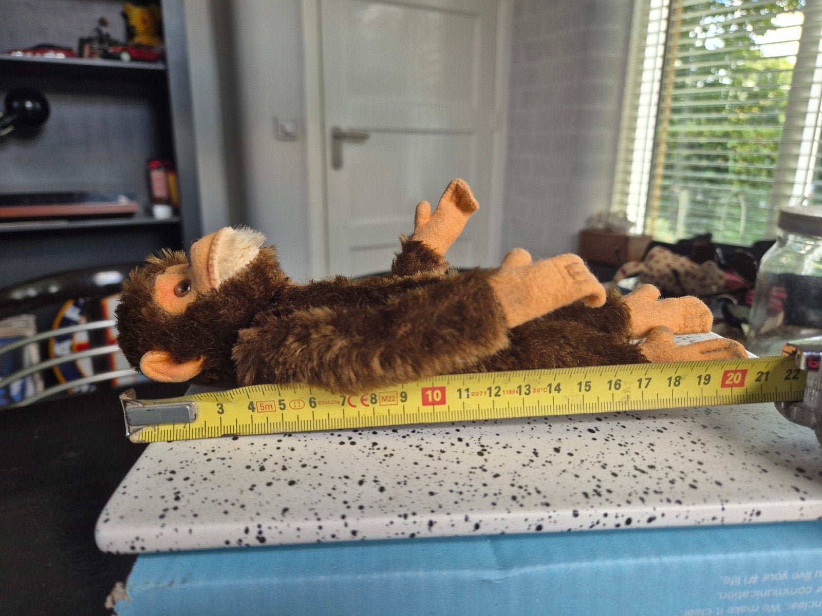 Zeldzame Vintage Teddy Hermann Chimpansee 22cm Jaren '50, Ophalen of Verzenden