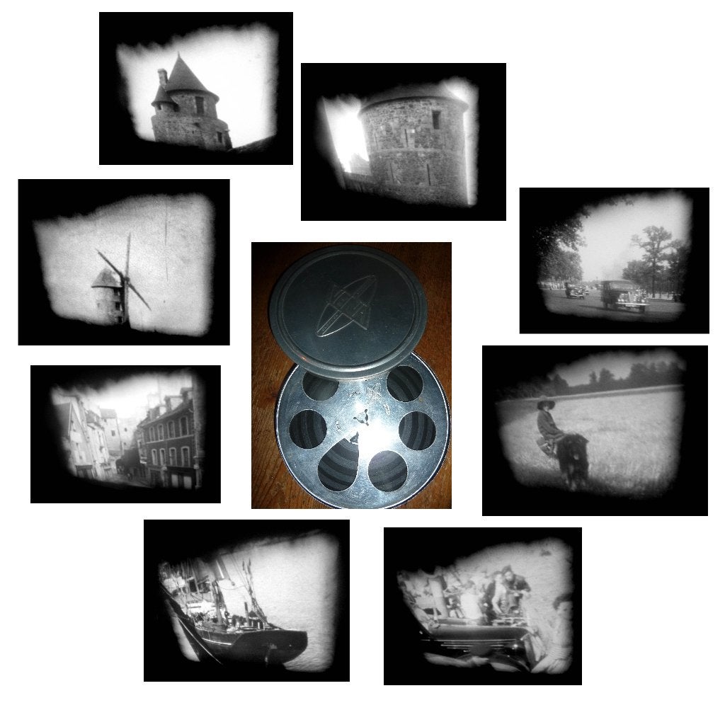 8mm film amateur Noord Frankrijk einddoel Parijs - 1955 N8, Ophalen of Verzenden, 8mm film