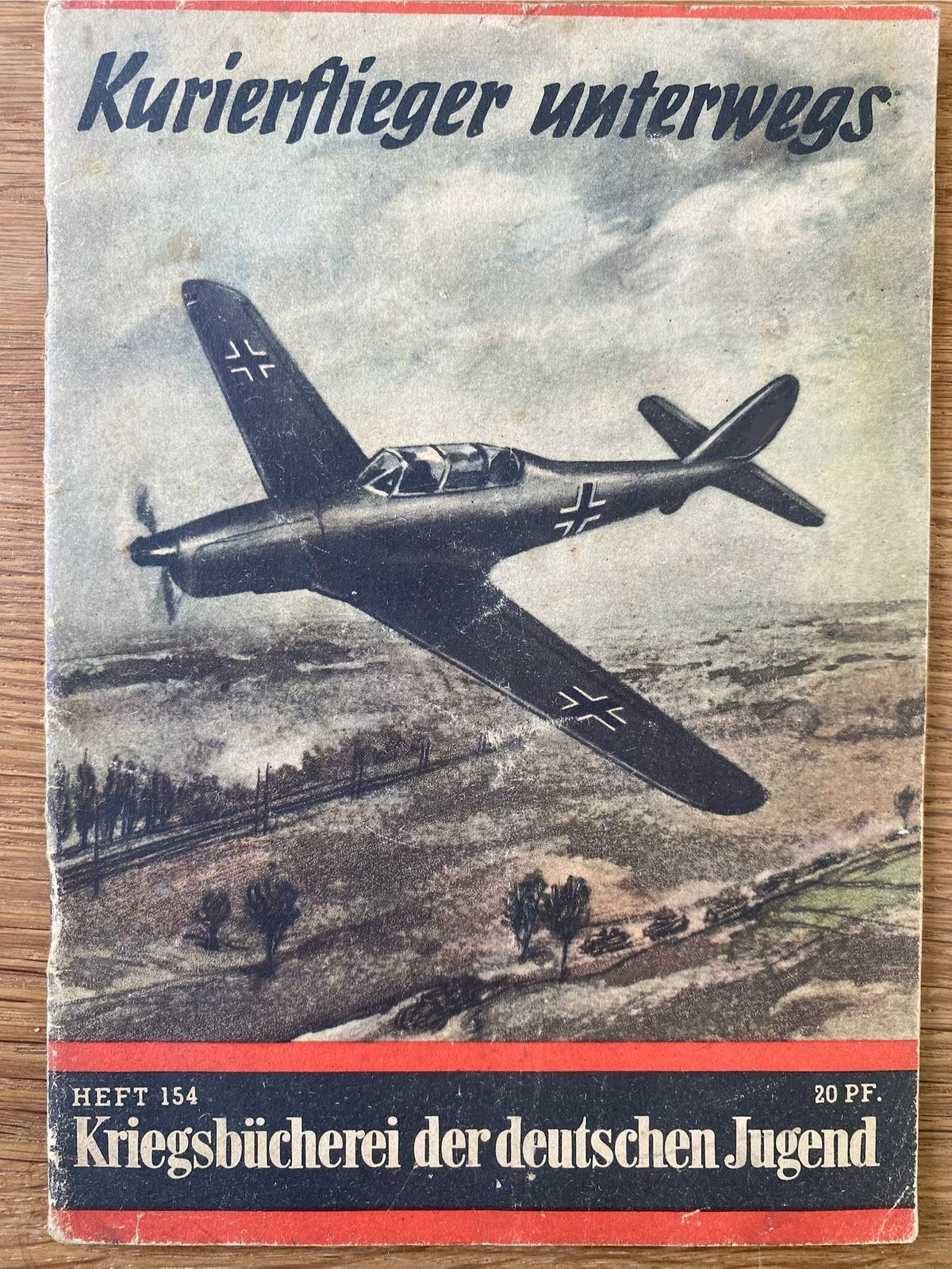 ‘Kurierflieger unterwegs’ duits jeugdboekje wo2, Ophalen of Verzenden, Duitsland