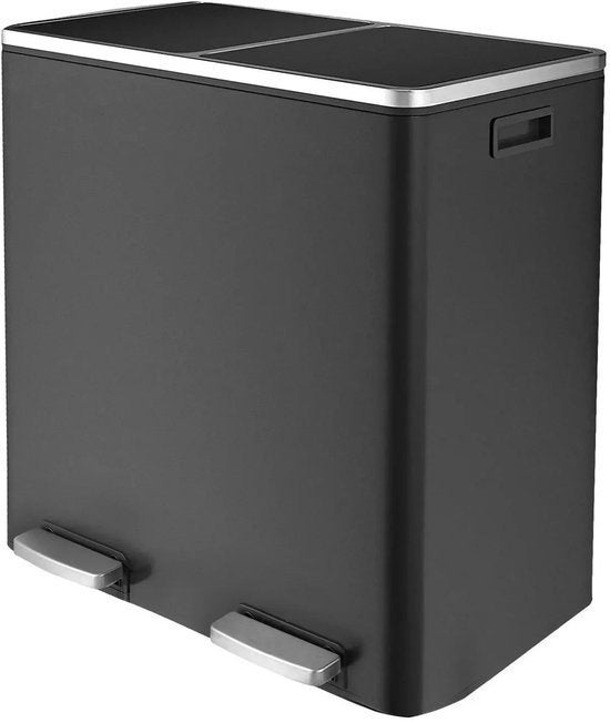 Prullenbak - Prullenmand - Prullenbak 60L - RVS - Prullenbak, Corvance B.V., Verzenden, Nieuw, Corvancebol@gmail.com