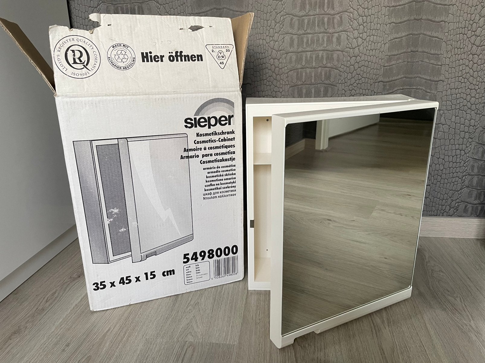 medicijnkastje met spiegel nieuw!, Huis en Inrichting, Ophalen of Verzenden, Zo goed als nieuw, Wit
