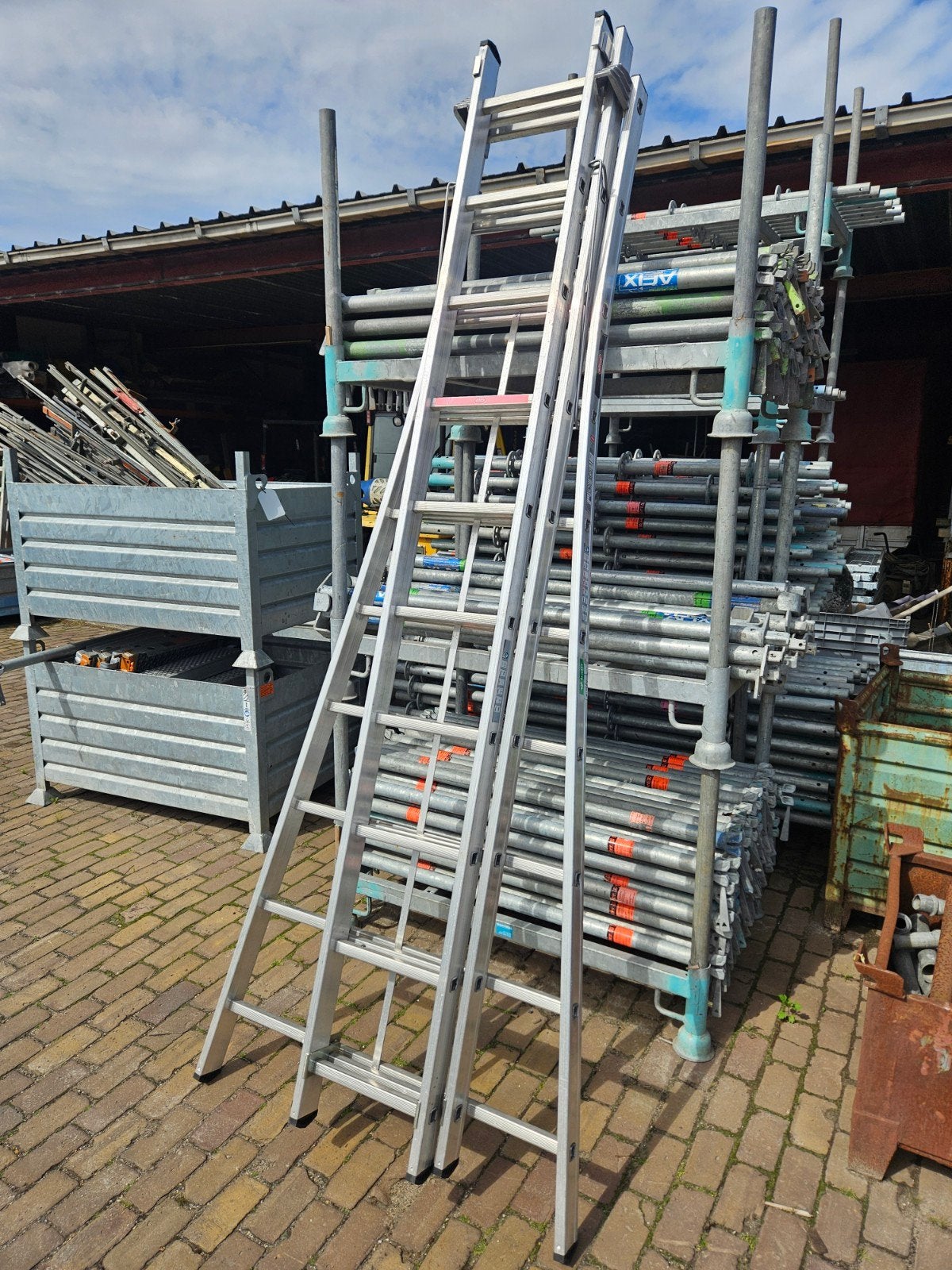 Altrex Pro Kibo 3x10 ladder - Afkeur, Ophalen, ., Altrex, Zo goed als nieuw