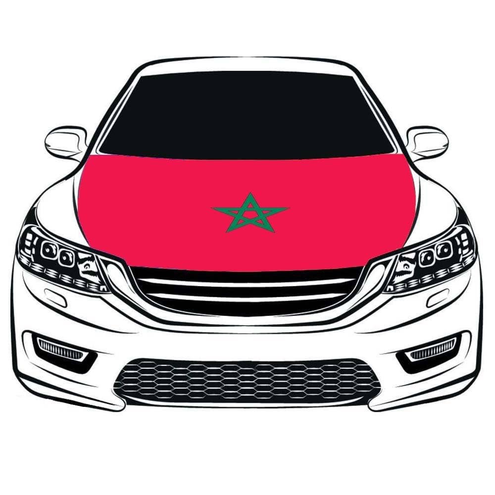 Marokkaanse vlag motorkap, Ophalen of Verzenden