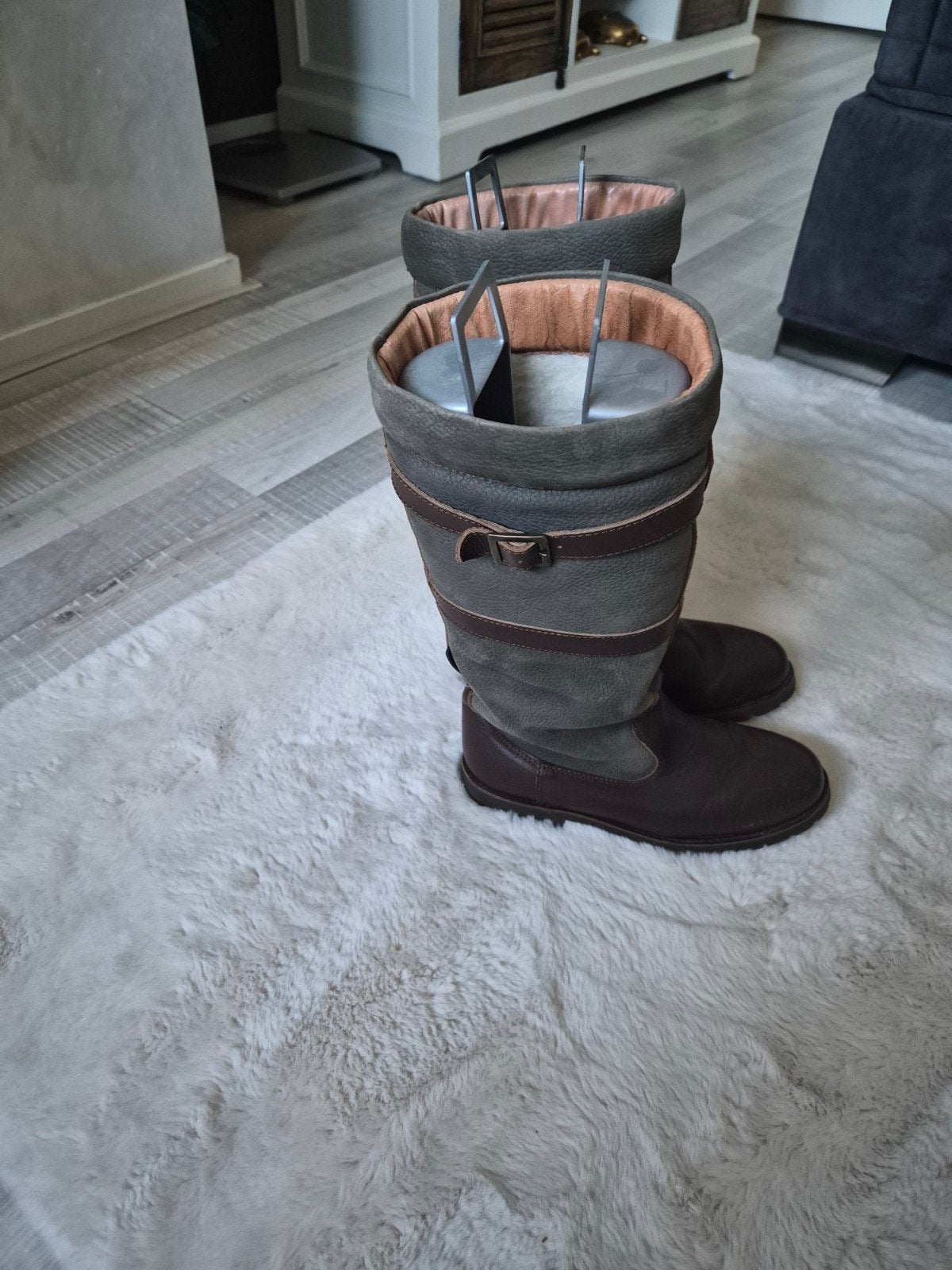 outdoor laarzen leer/suede o'quirey, Ophalen of Verzenden, Zo goed als nieuw, Bruin, Hoge laarzen