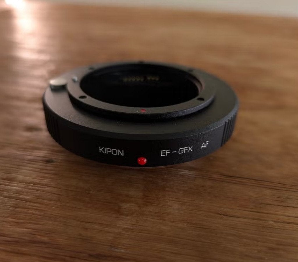 Kipon EF-GFX AF autofocus adapter Canon EF - Fujifilm GFX, Autofocus, Ophalen of Verzenden, Zo goed als nieuw, Toebehoren
