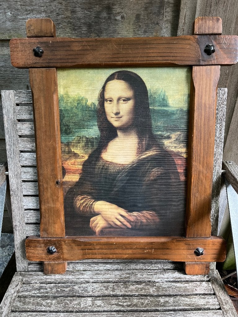 Mona Lisa schilderij, Ophalen, Portret of Personen, Realistisch, Ingelijst