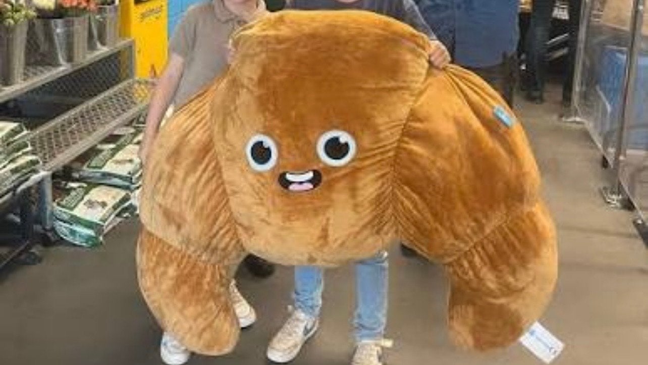 Grote Croissant Knuffel - Nieuw XXL Knuffelbroodje, Ophalen, Overige typen, Nieuw, Met label