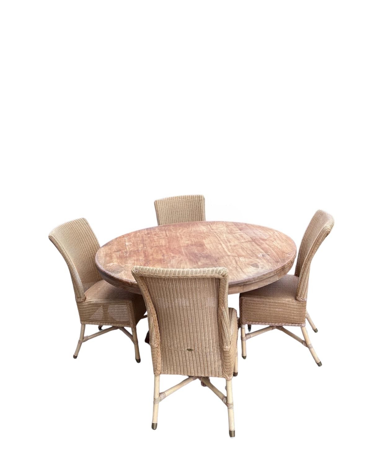Set van 4 rieten stoelen, Ophalen, Gebruikt, Overige kleuren, Riet of Rotan