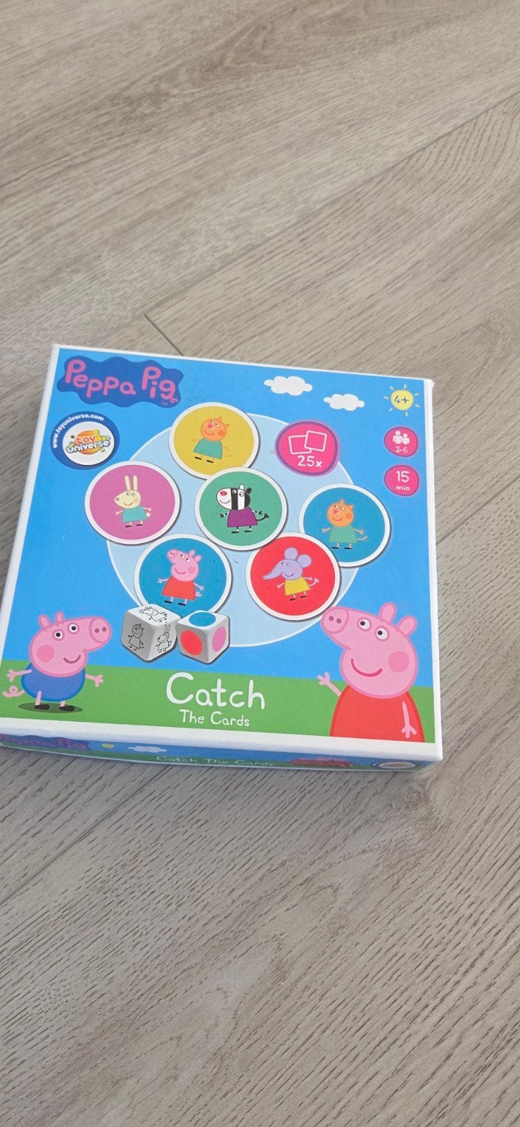 Peppa Pig Catch The Cards Spel - Zo goed als nieuw, Drie of vier spelers, Ophalen of Verzenden, Zo goed als nieuw, Jumbo