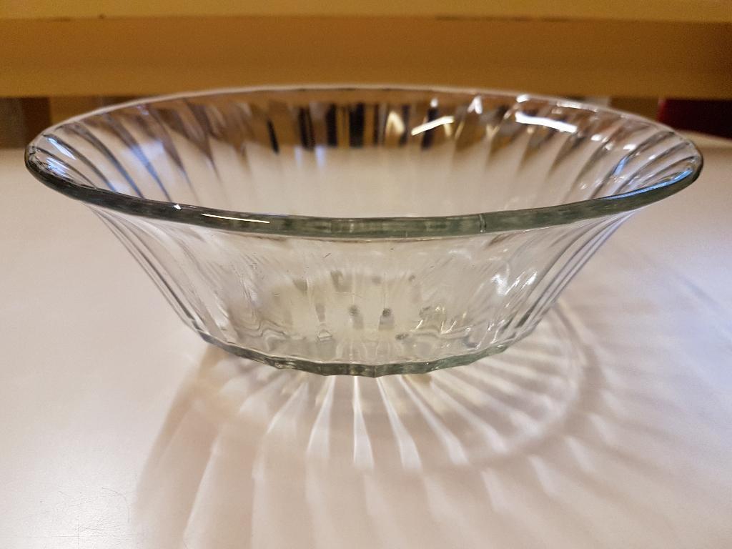 Leerdam Glas A.D. Copier Neerlandia Kleurloos Fruittestje, Antiek en Kunst, Antiek | Glas en Kristal, Ophalen of Verzenden