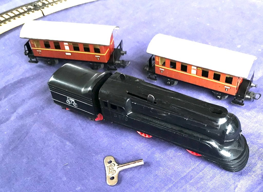 MARKLIN S873/1 uurwerktrein in ho formaat ( 1954), Antiek en Kunst, Antiek | Speelgoed, Ophalen of Verzenden