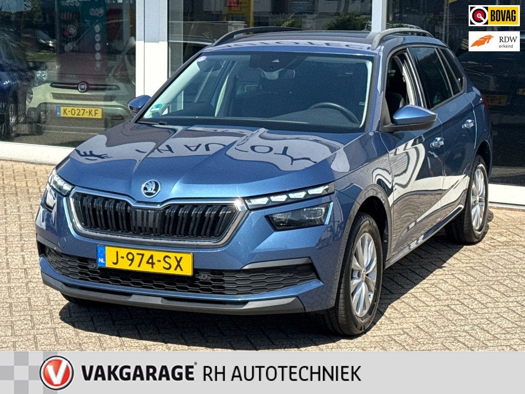 Skoda Kamiq 1.0 TSI Business Edition, Auto's, Skoda, Gebruikt, Euro 6, Blauw, Automatische klimaatregeling