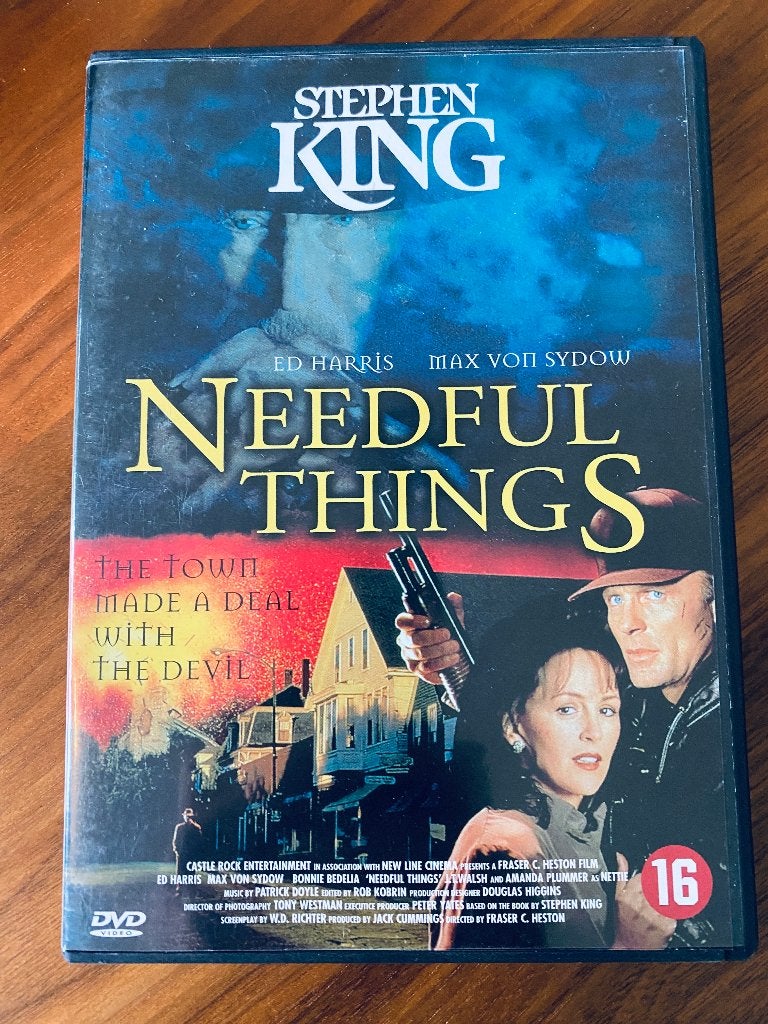 DVD: Needful Things (Stephen King), Vanaf 16 jaar, Ophalen of Verzenden, Gebruikt, Overige genres
