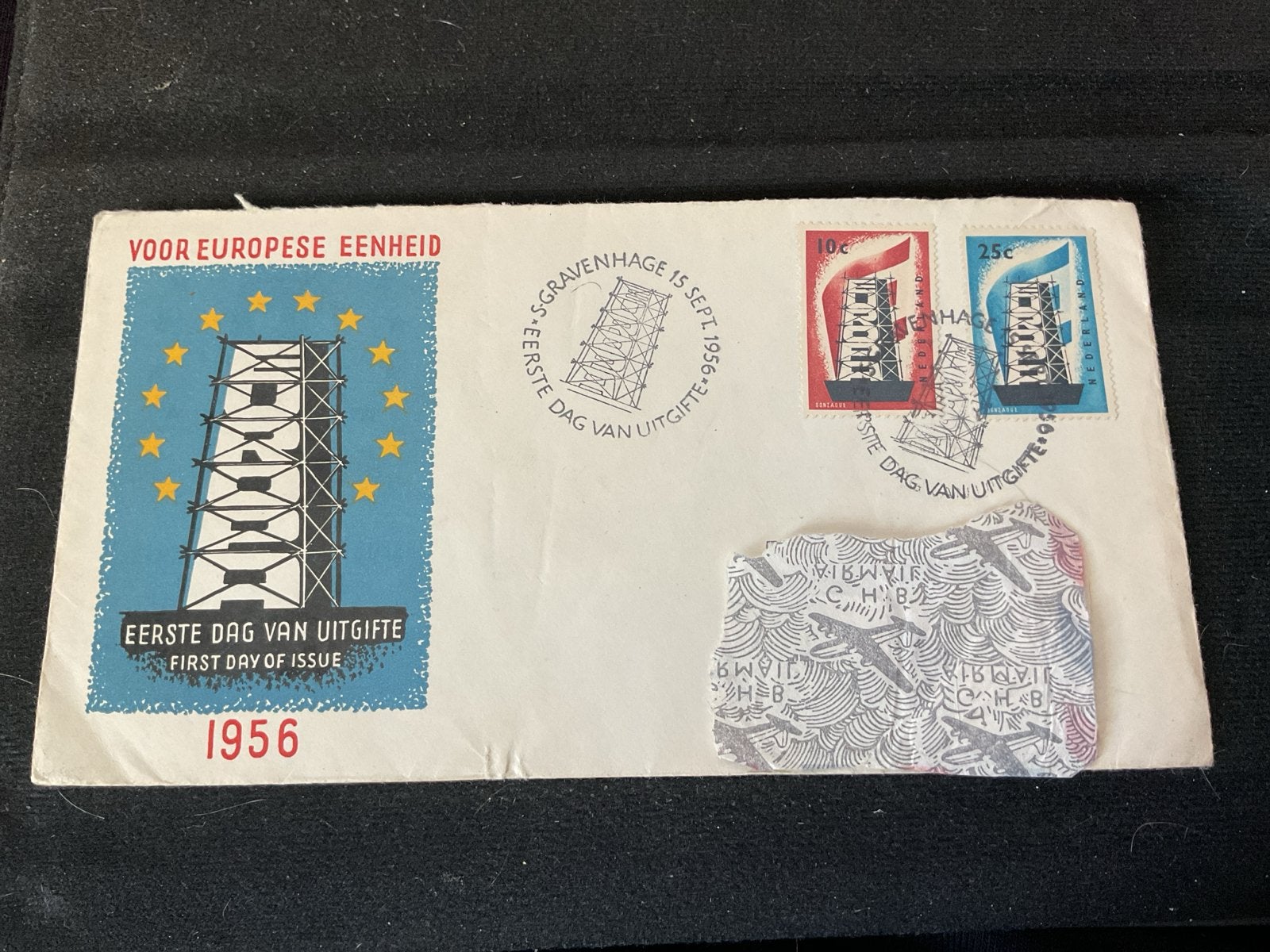 9x Eerste Dag Enveloppen (FDC) - Jaren '50 - Nederland, Ophalen of Verzenden, Beschreven, Nederland