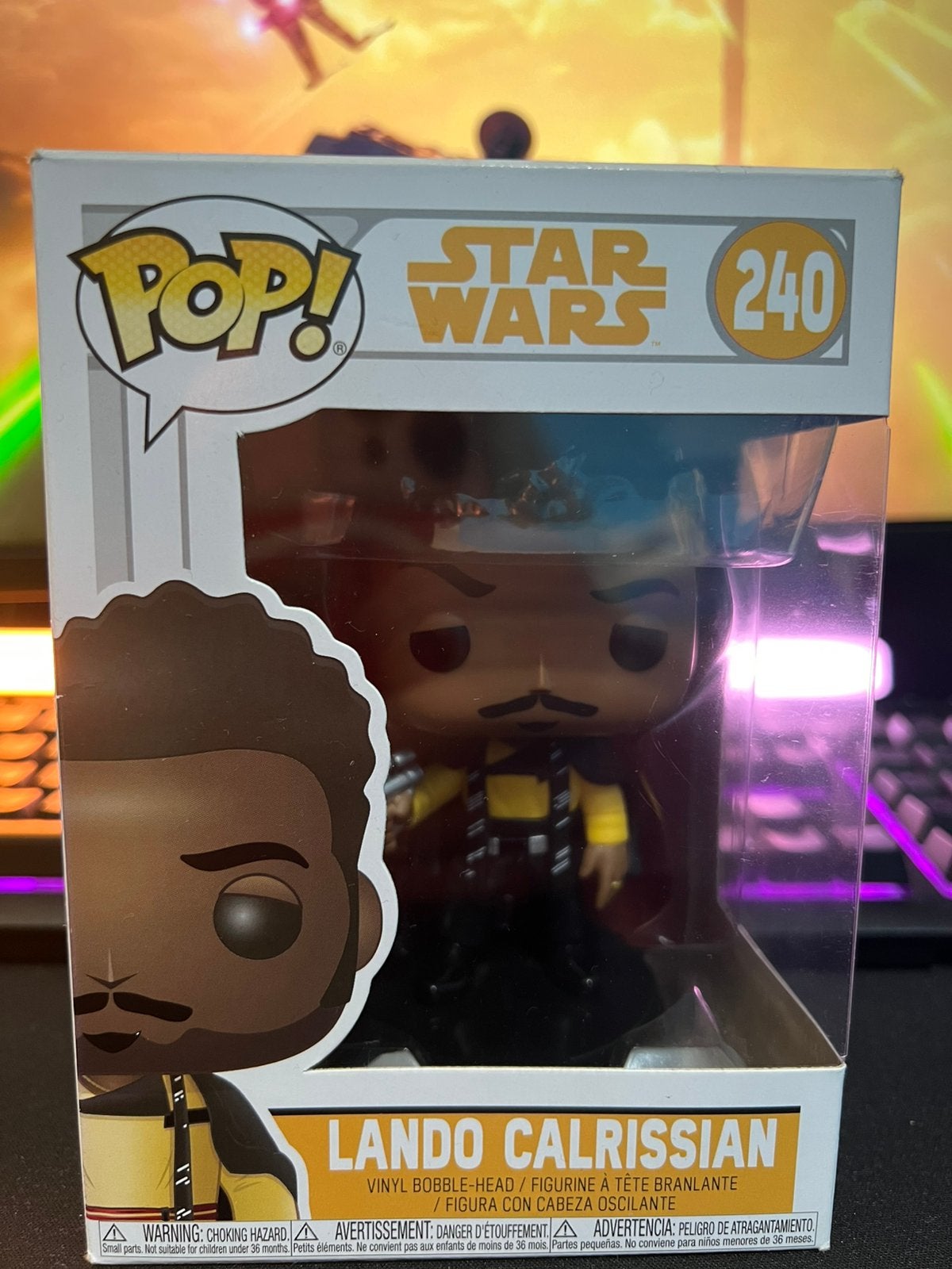 Funko POP! Star Wars #240 - Lando Calrissian, Ophalen of Verzenden, Zo goed als nieuw, Actiefiguurtje