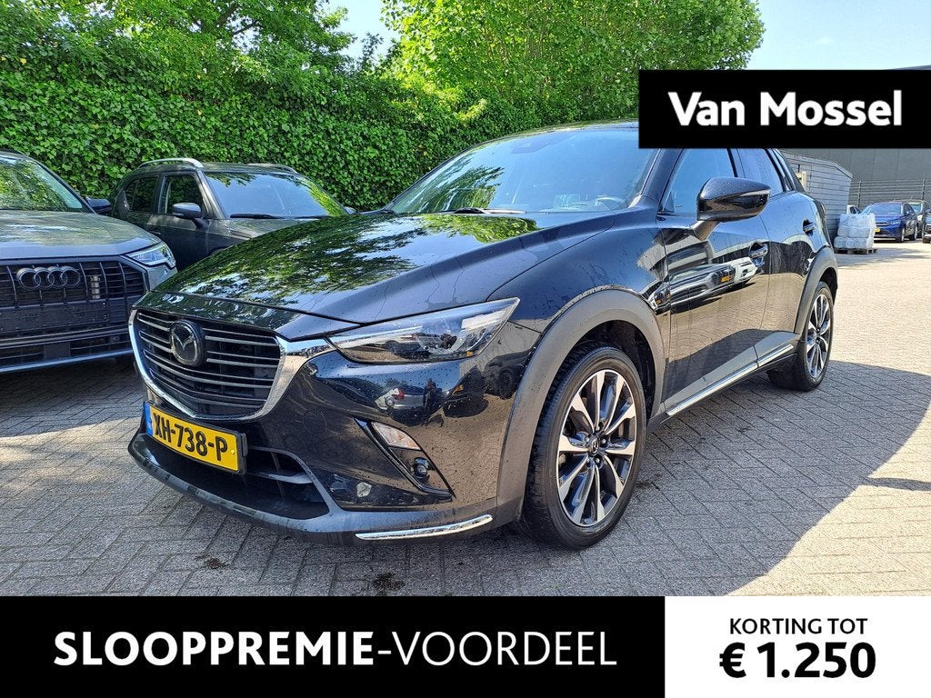 Mazda CX-3 2.0 SkyActiv-G 120 GT-M | VERWACHT | TREKHAAK | L, Auto's, Mazda, 4 cilinders, Leder en Stof, Zwart, Origineel Nederlands