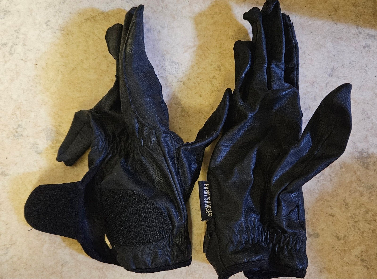Zwarte paardrijhandschoenen Harry's Horse xl, Ophalen, Gebruikt, Dressuur, Overige typen