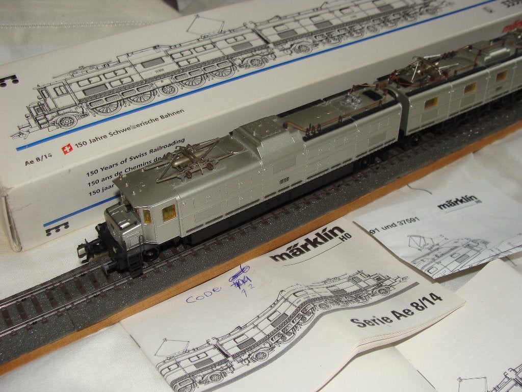 Märklin 33592 Serie Ae 8/14 van de SBB, Wisselstroom, Locomotief, Ophalen of Verzenden, Zo goed als nieuw