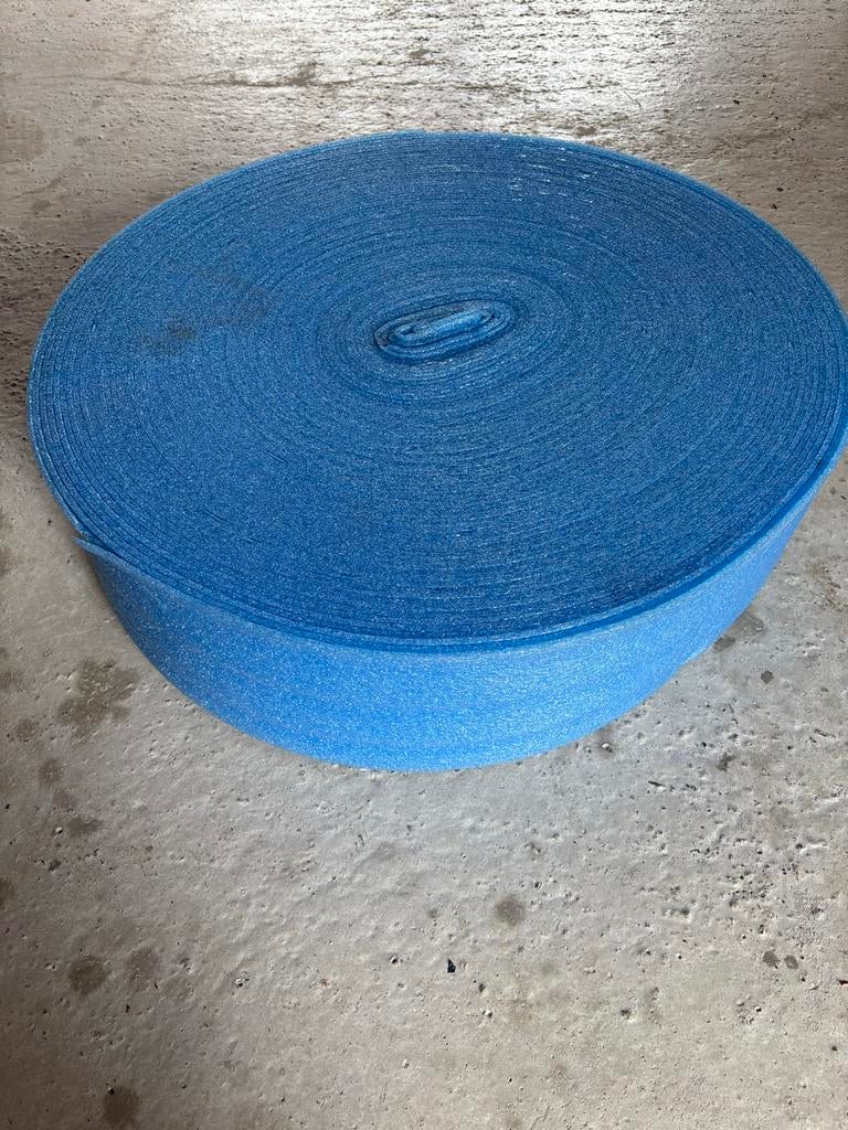 Blauwe isolatiefolie rol - Piepschuim (Tempex), Doe-het-zelf en Verbouw, Isolatie en Afdichting, Gebruikt, Minder dan 5 m², Vloerisolatie