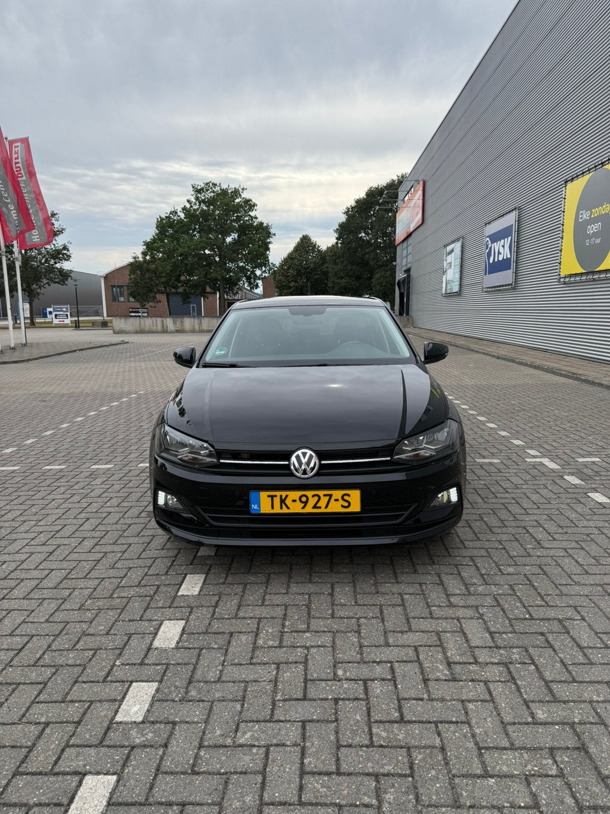 Volkswagen Polo 1.0 TSI 2018 Zwart, Voorwielaandrijving, 40 €/maand, Zwart, Origineel Nederlands