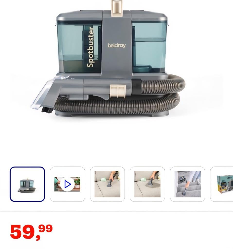 Tapijtreiniger, Sieraden, Tassen en Uiterlijk, Beautycases, Nieuw, Ophalen of Verzenden