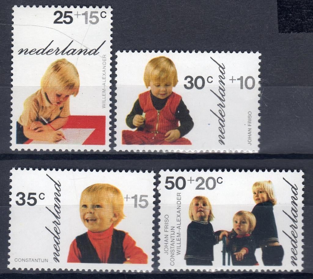 Nvph 1020-1023 kinderzegels 1972 postfris, Postzegels en Munten, Postzegels | Nederland, Ophalen of Verzenden, Na 1940, Postfris