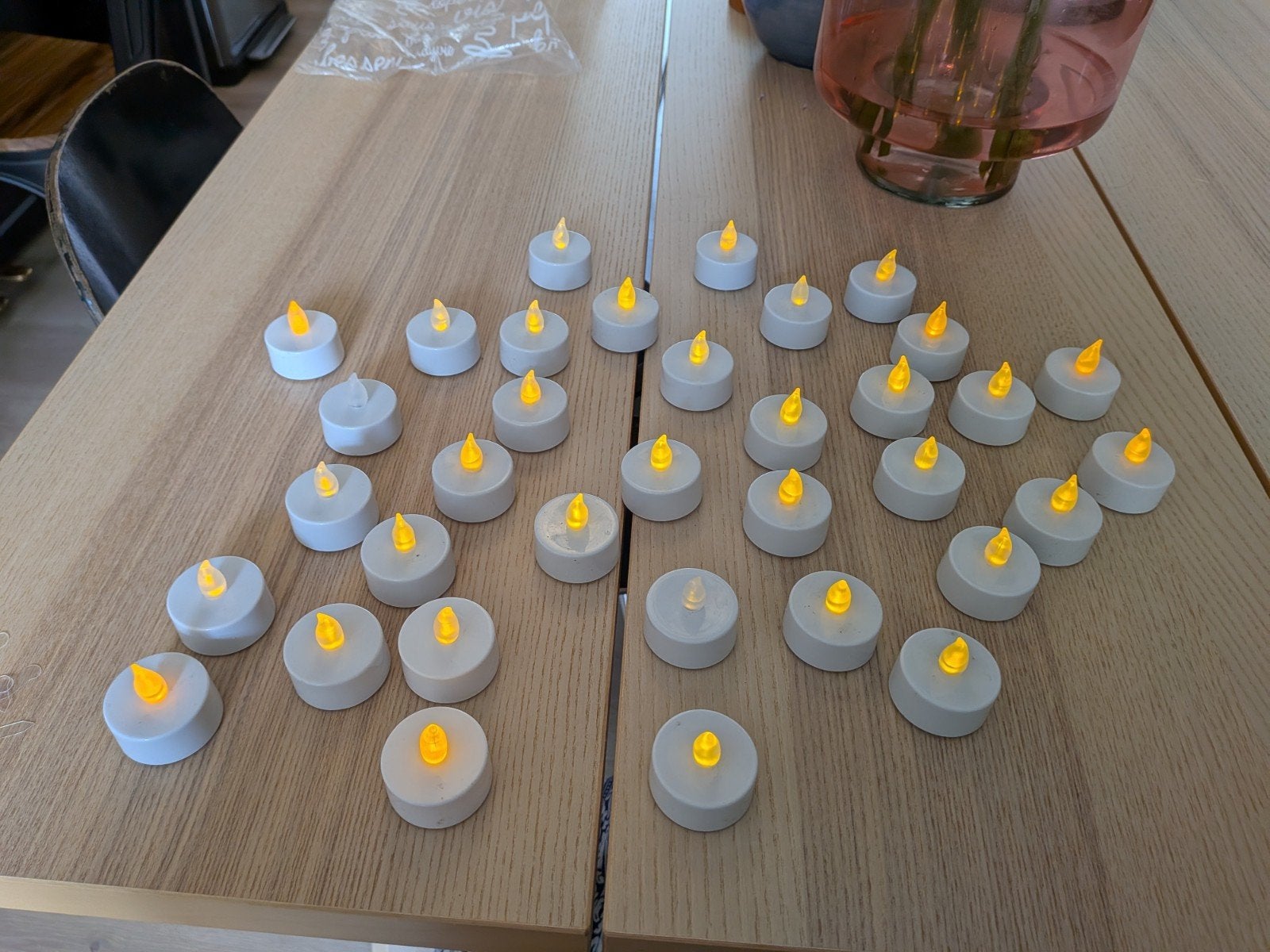 Elektrische waxinelichtjes met batterij (35 stuks), Ophalen
