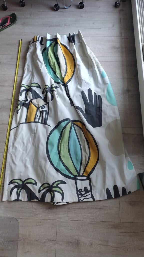 Kinderkamer gordijn, Ophalen, Gebruikt, 150 tot 200 cm, Groen