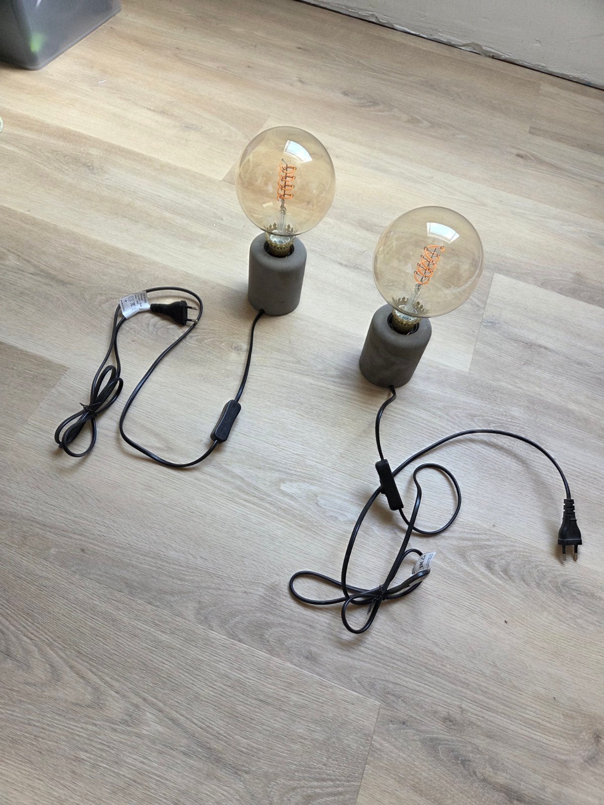 2 ikea lampjes, Ophalen, Zo goed als nieuw, E27 (groot), Led-lamp