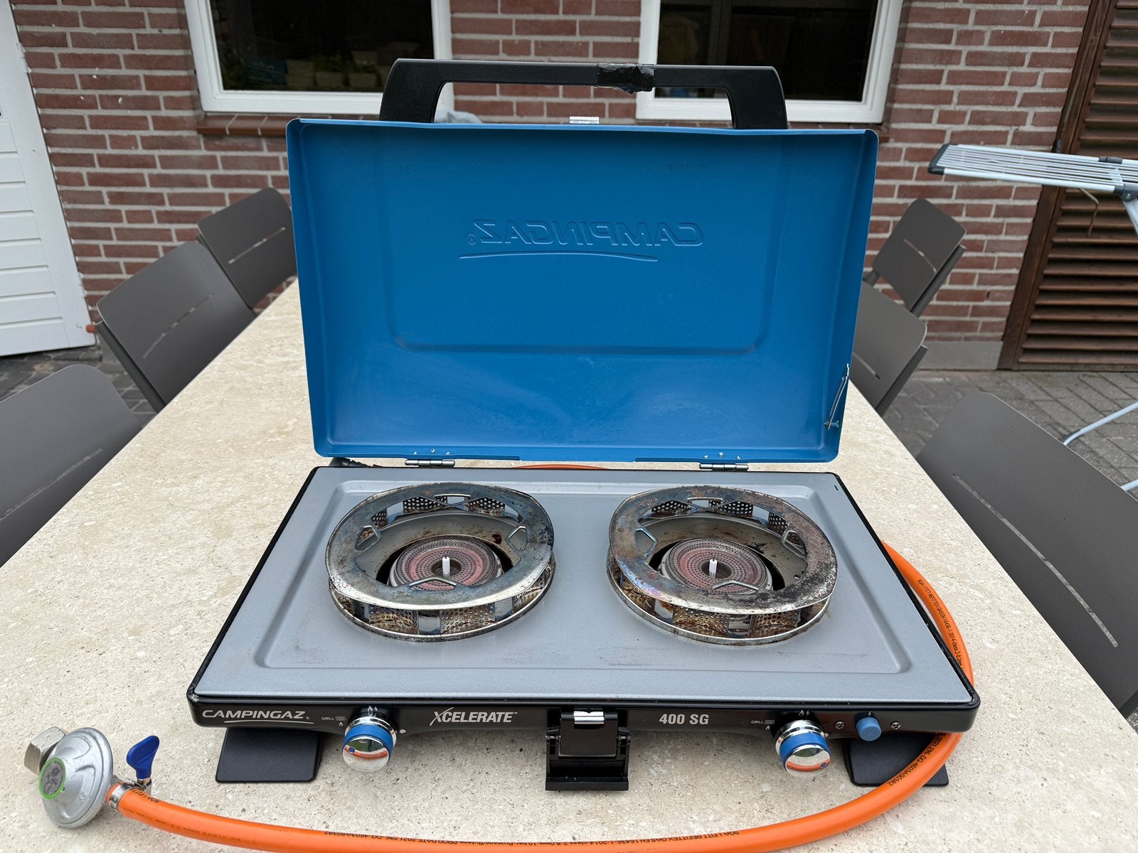 Kookplaat Campingaz, Ophalen, Gebruikt