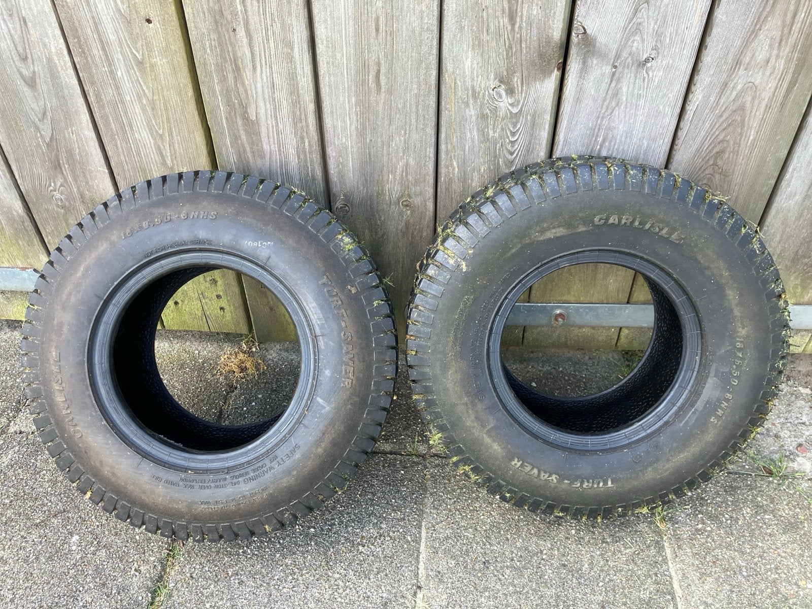 Banden zitmaaier 18x6.5-8 in goede staat, Tuin en Terras, Zitmaaiers, Ophalen, Gebruikt