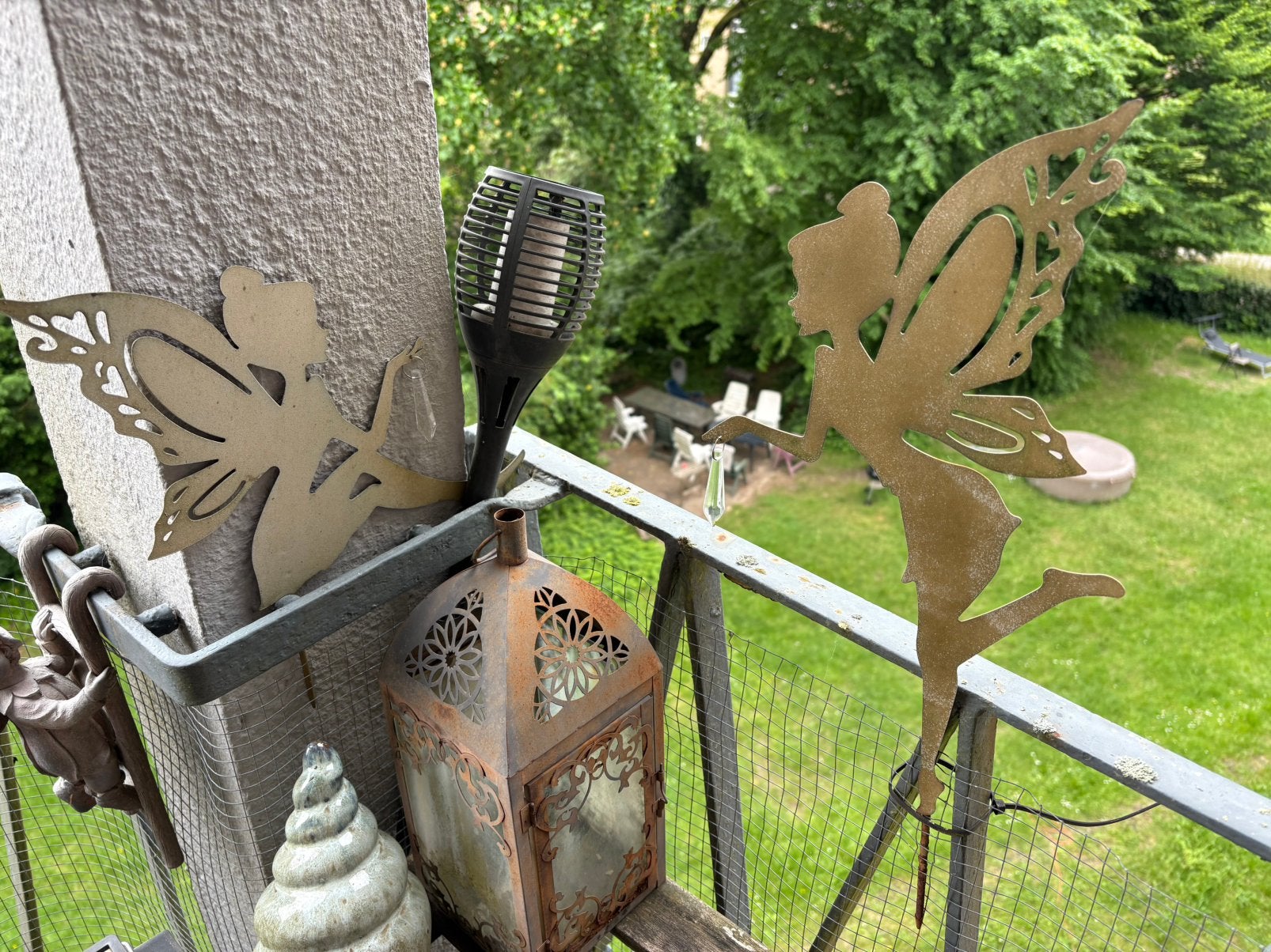 2 elfen tuinstekers, Tuin en Terras, Ophalen of Verzenden, Gebruikt