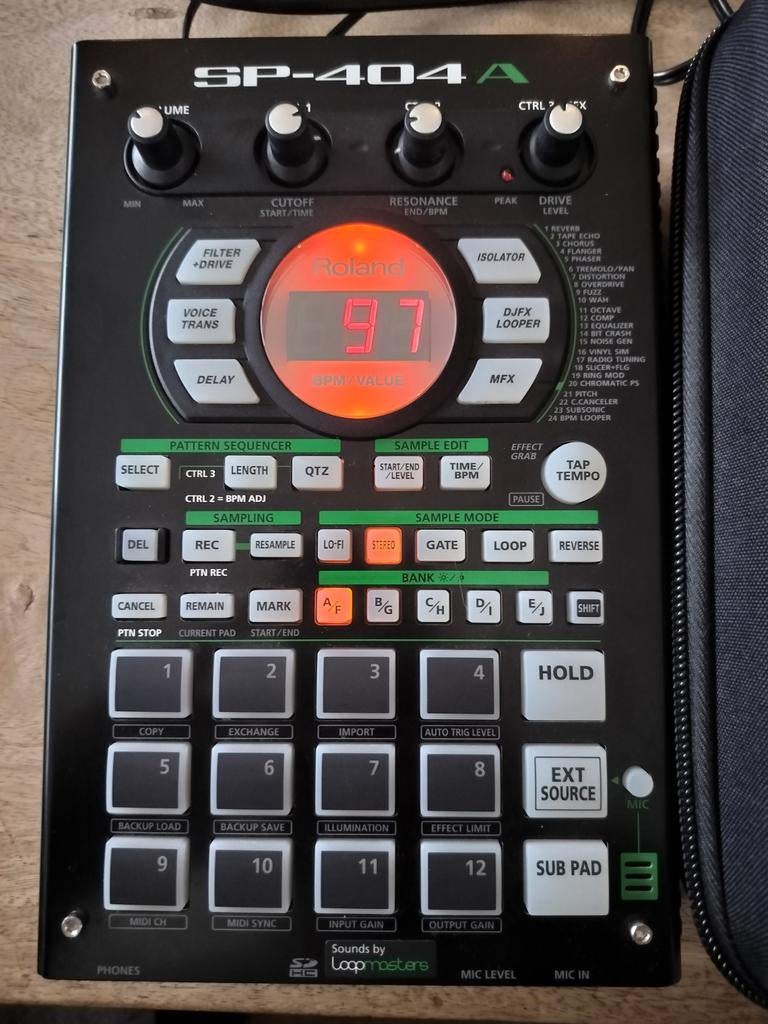 Roland SP404-A Sampler met accesoires, Ophalen