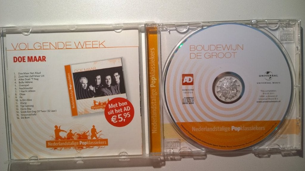 Boudewijn De Groot - Nederlandstalige Popklassiekers, Ophalen of Verzenden, Zo goed als nieuw, Pop, Album