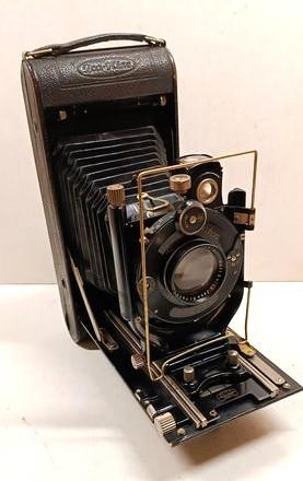 Zeiss Ikon Nixe + Carl Zeiss Jena Tessar 1:4,5 f= 15 cm, Ophalen of Verzenden, Voor 1940, Fototoestel