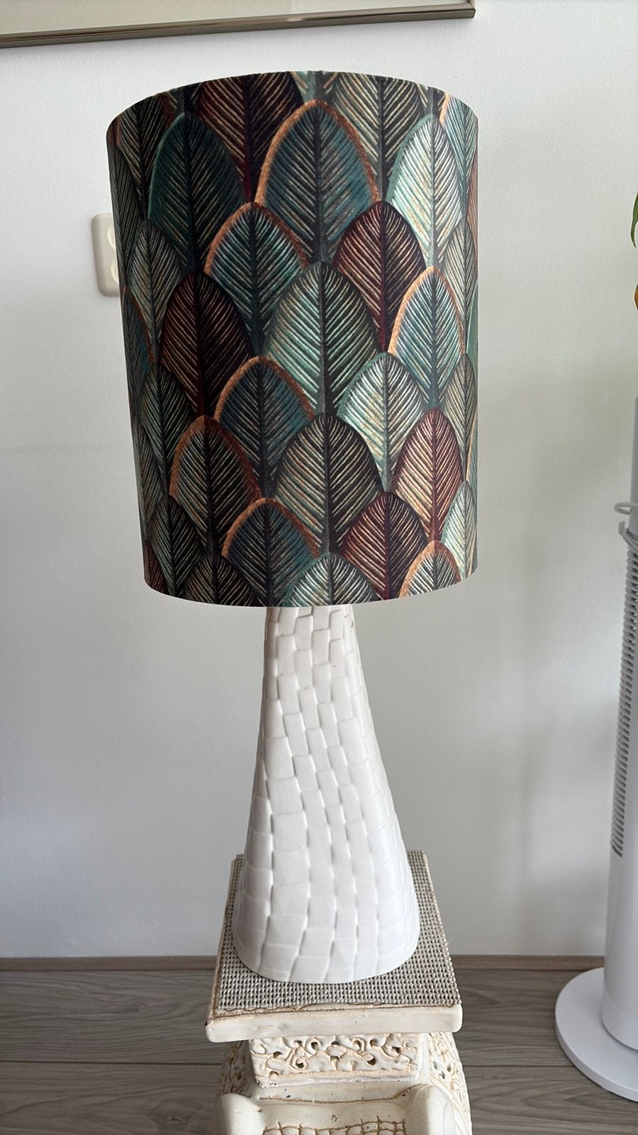 Staande schemerlamp, Ophalen, Textiel, Gewoon mooi, E27 (groot)
