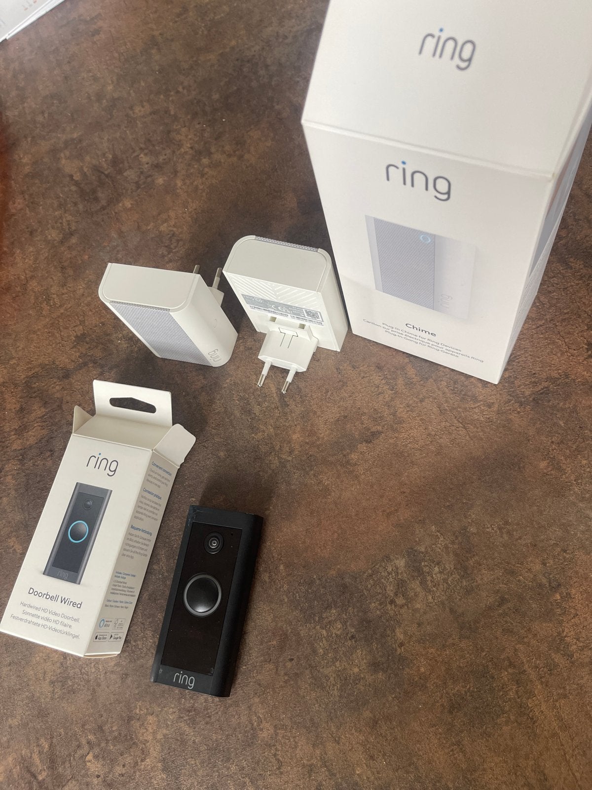 Ring Doorbell Wired met Chime - Nieuwstaat, Huis en Inrichting, Deurbellen, Ophalen of Verzenden, Bewegingsdetectiesensor, Zo goed als nieuw