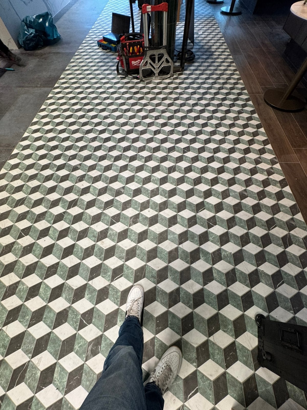 Spaanse hexagon tegels Ribesalbes Marmi – 3,44 m² – nieuw, Ophalen, Keramiek, Nieuw, Minder dan 20 cm