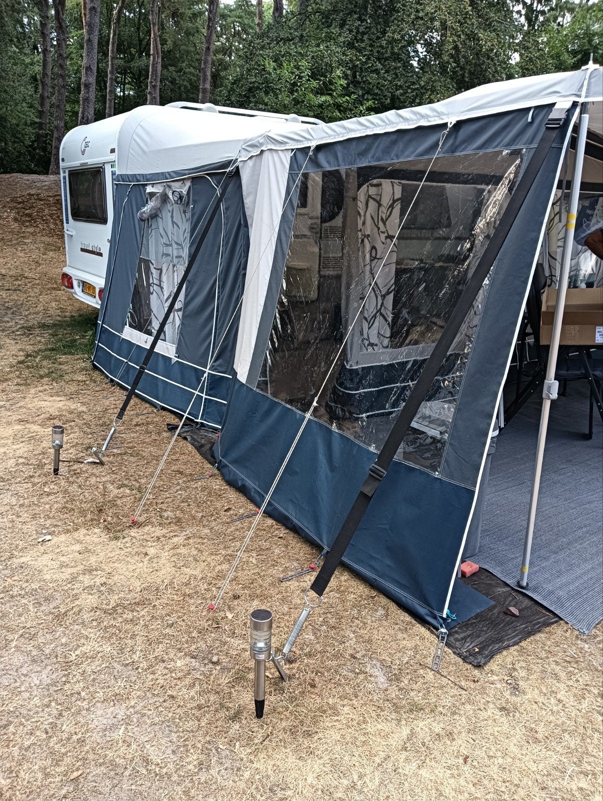 twee zijwanden ten Cate / Obelink antraciet/grijs voor luife, Ophalen of Verzenden, Nieuw