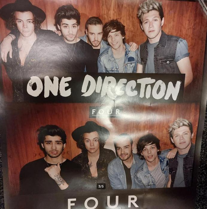 One Direction PROMO POSTER 2014 Four ORIGINEEL, Verzamelen, Verzenden, Zo goed als nieuw, Poster, Artwork of Schilderij