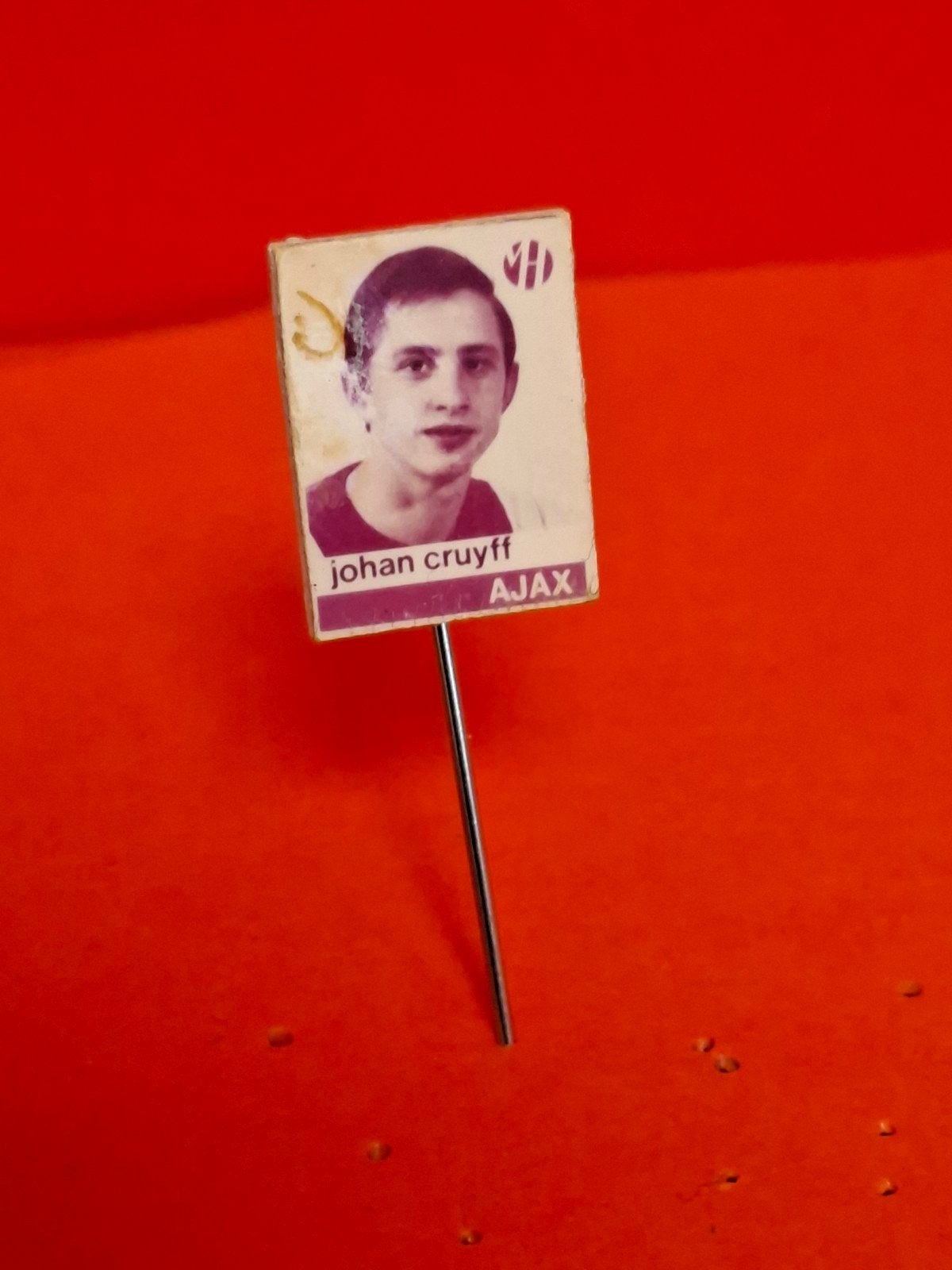 Mooi speldje Johan Cruyff  voetbal, Ophalen of Verzenden, Gebruikt, Sport