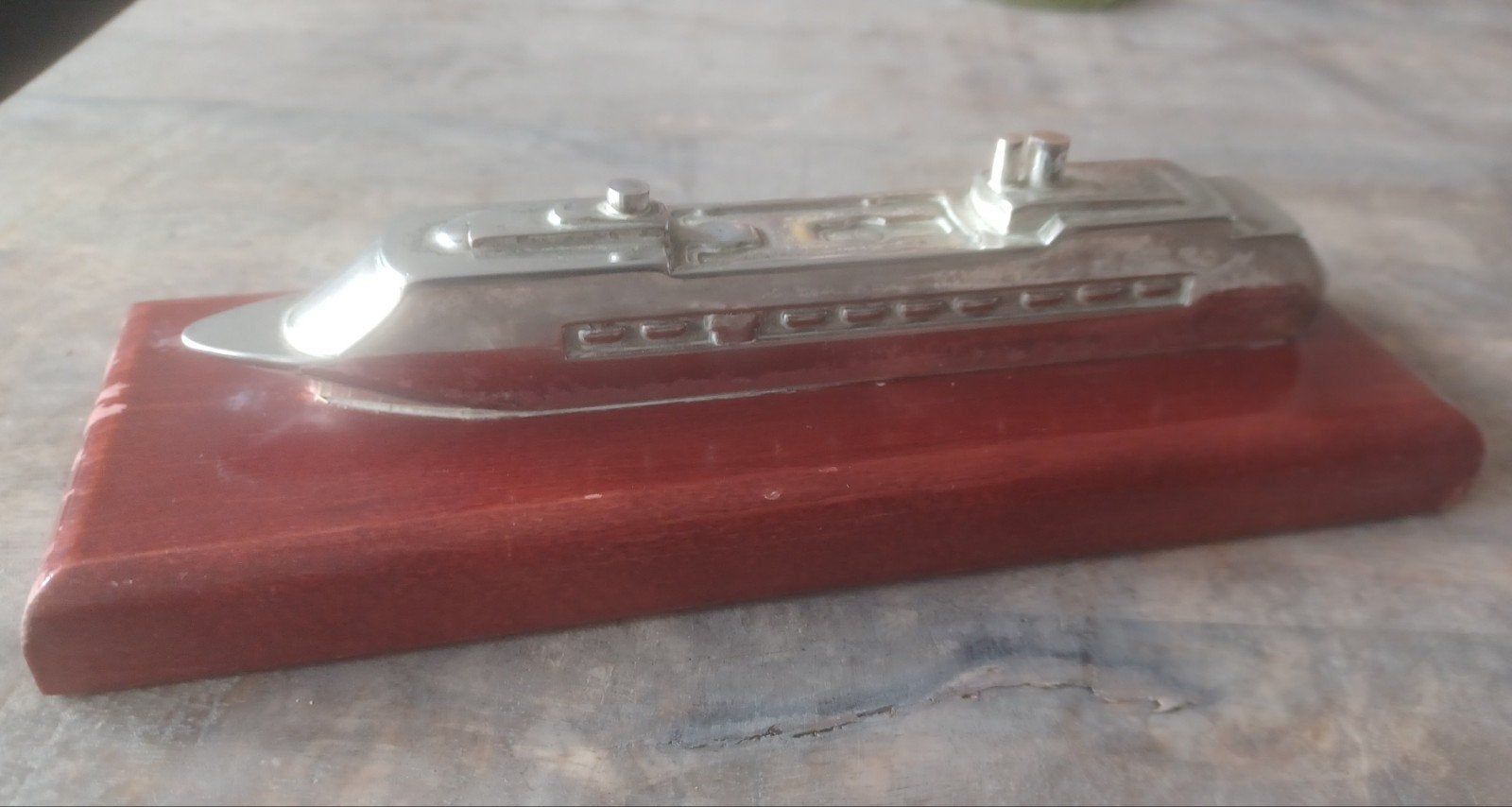 Model cruise schip verzilverd Costa Victoria press papier, Ophalen of Verzenden