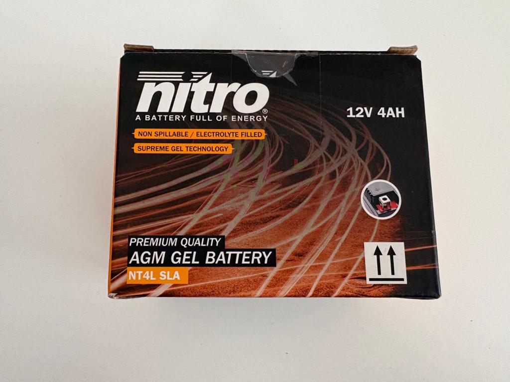 Scooter Accu Nitro AGM GEL NT4L SLA, Ophalen of Verzenden, Nieuw, Overige typen, Overige merken